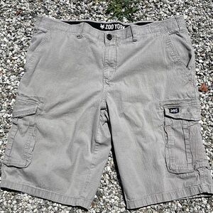 Baggy waffle print Zoo York cargo shorts